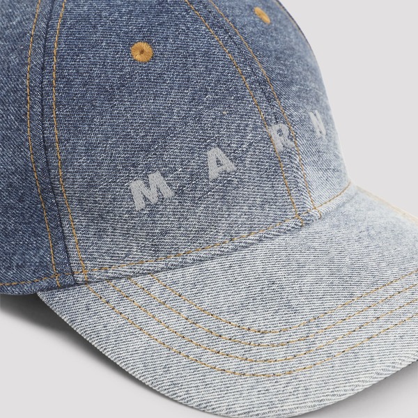 Marni Cotton Baseball Hat - Ultramarine