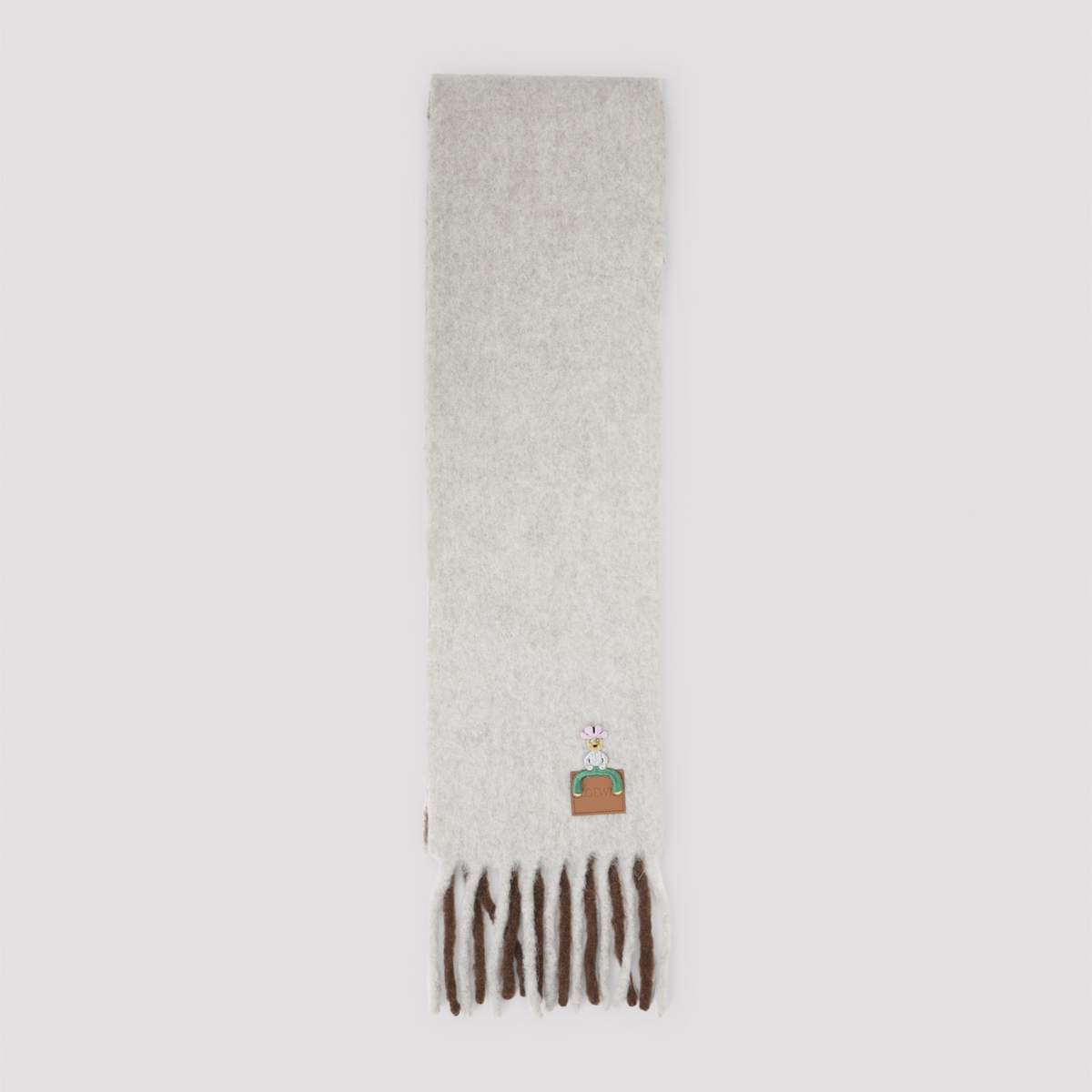 LOEWE 23x176 Scarf - Light Grey Brown - Image 1 of 5