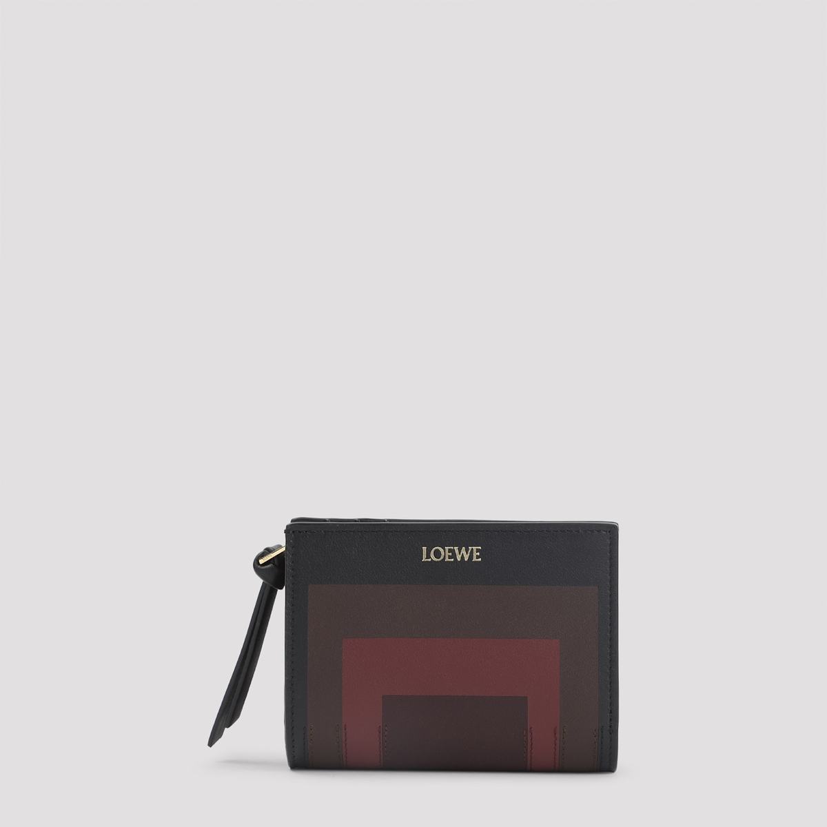 LOEWE Compact Albers Wallet - Black Burgundy - Image 1 of 5