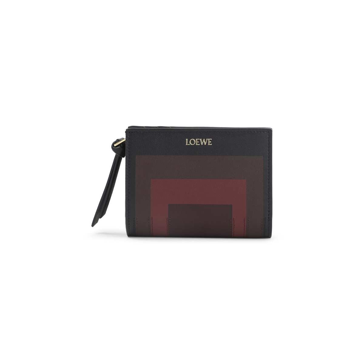 LOEWE Compact Albers Wallet - Black Burgundy - Image 2 of 5