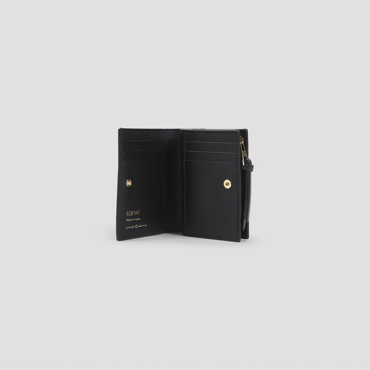 LOEWE Compact Albers Wallet - Black Burgundy - Image 5 of 5