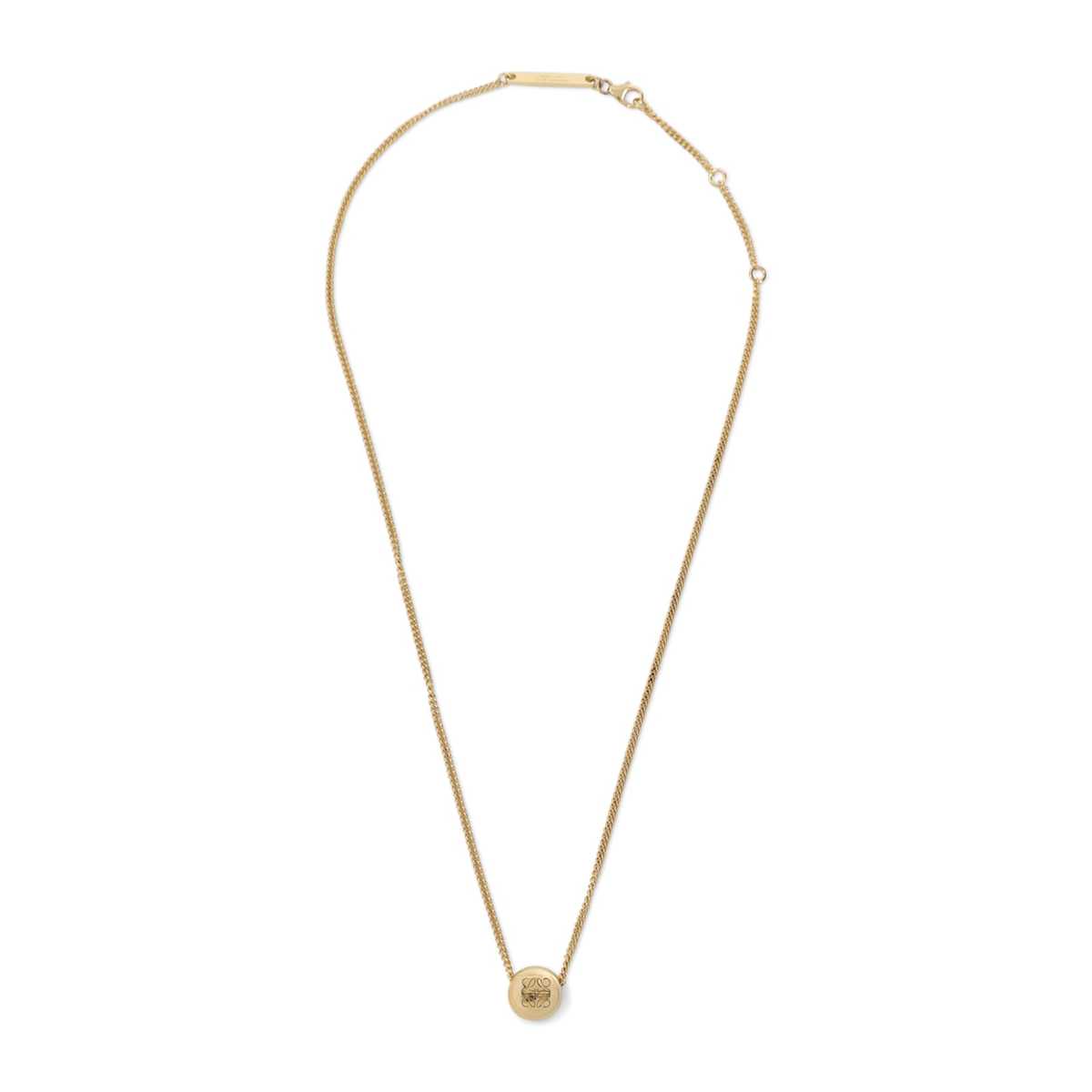 LOEWE Pebble Pendant Necklace - Gold - Image 2 of 4