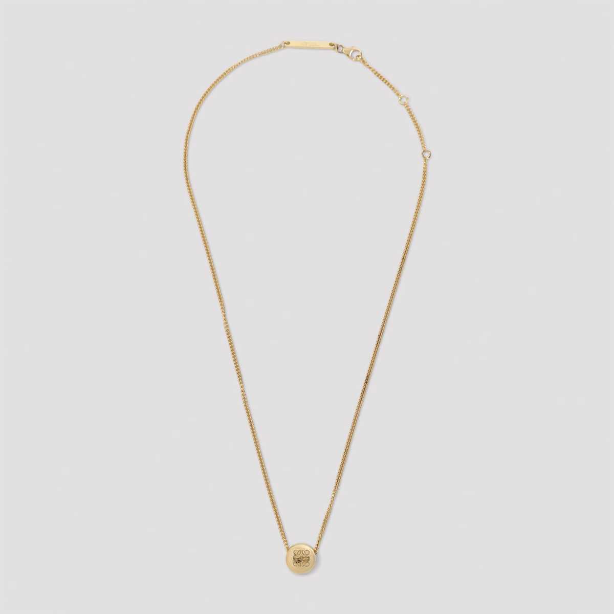 LOEWE Pebble Pendant Necklace - Gold - Image 3 of 4