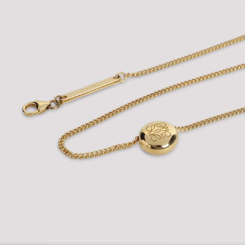 LOEWE Pebble Pendant Necklace - Gold