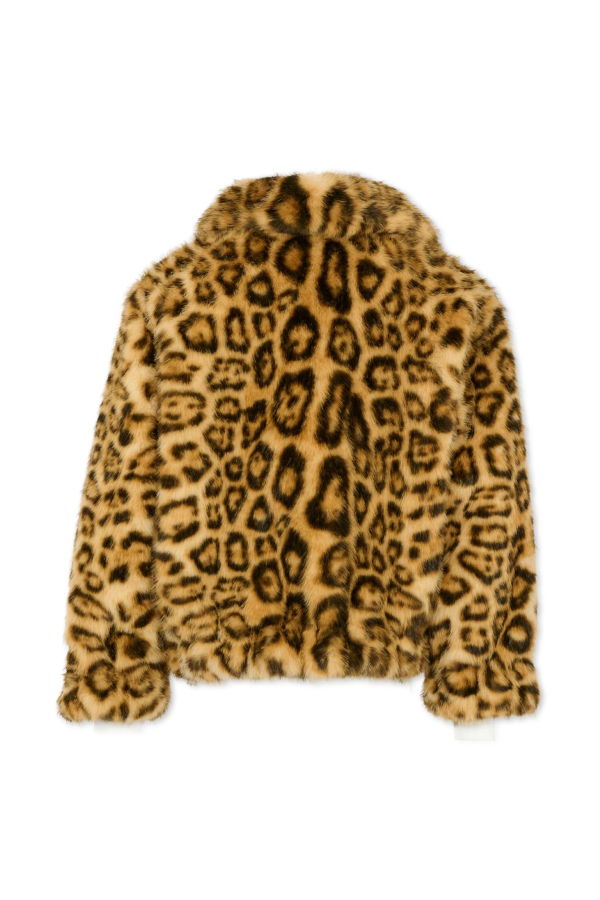 KIDS Lanvin Beige Faux Fur Coat - Beige