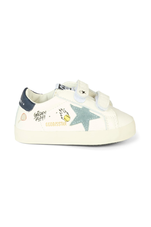 KIDS Golden Goose Logo Sneakers - White