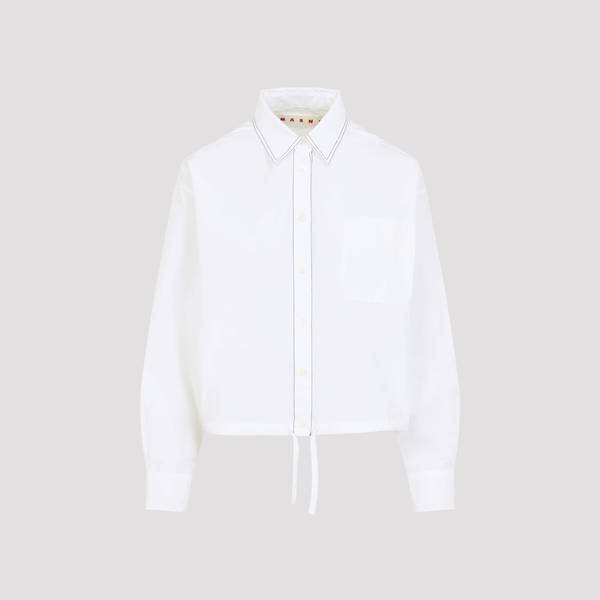 Marni Cotton Shirt - Lily White