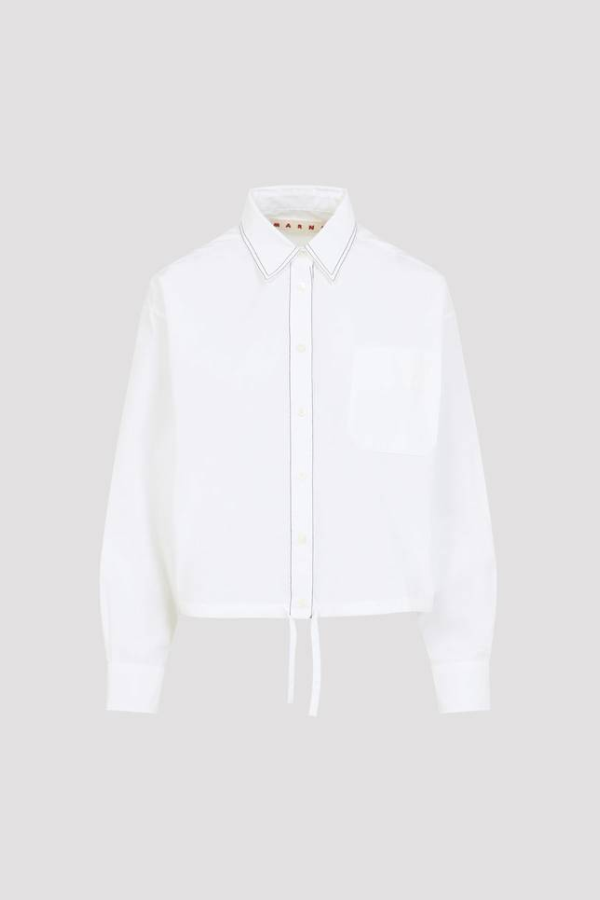 Marni Cotton Shirt - Lily White