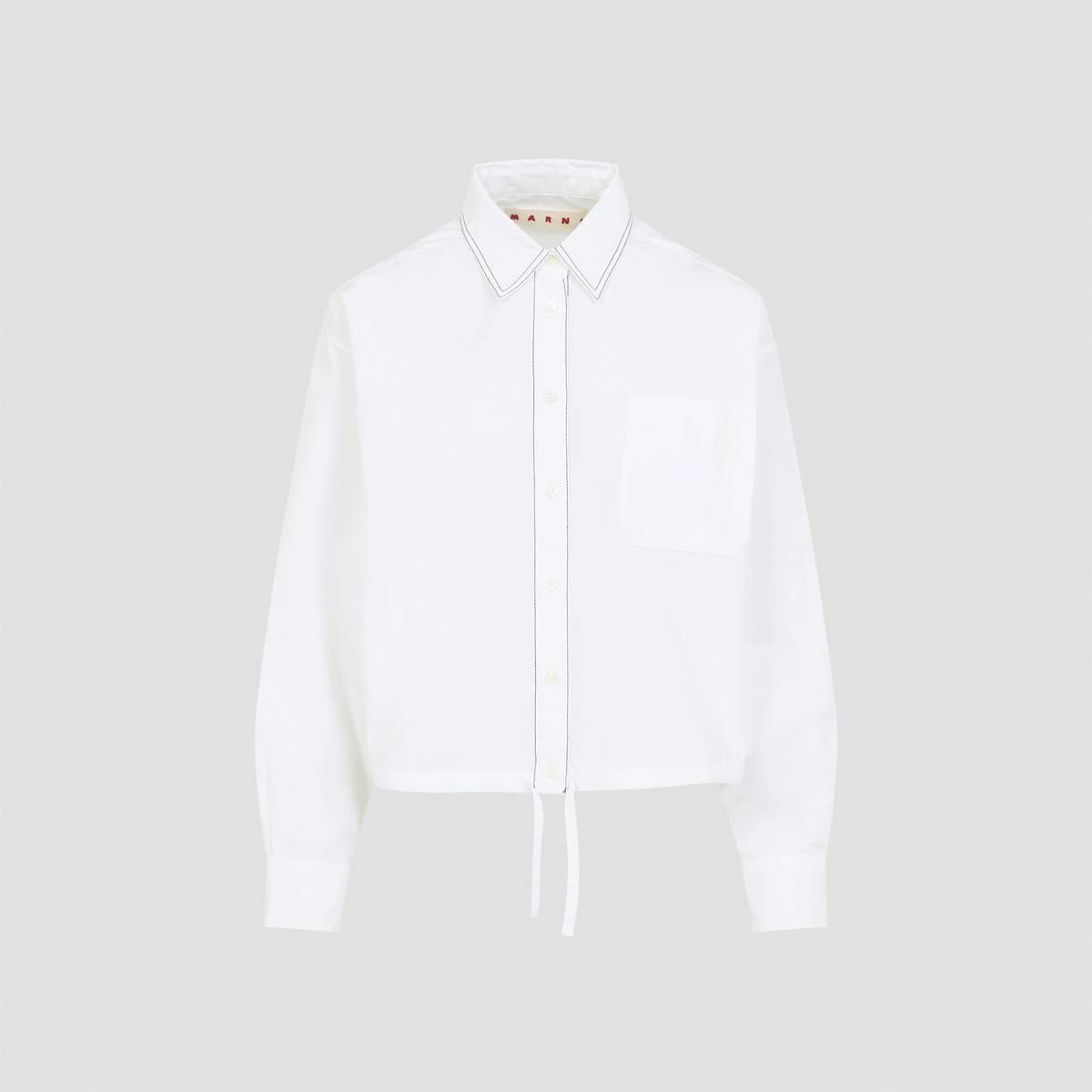 Marni Cotton Shirt - Lily White - Image 1 of 5