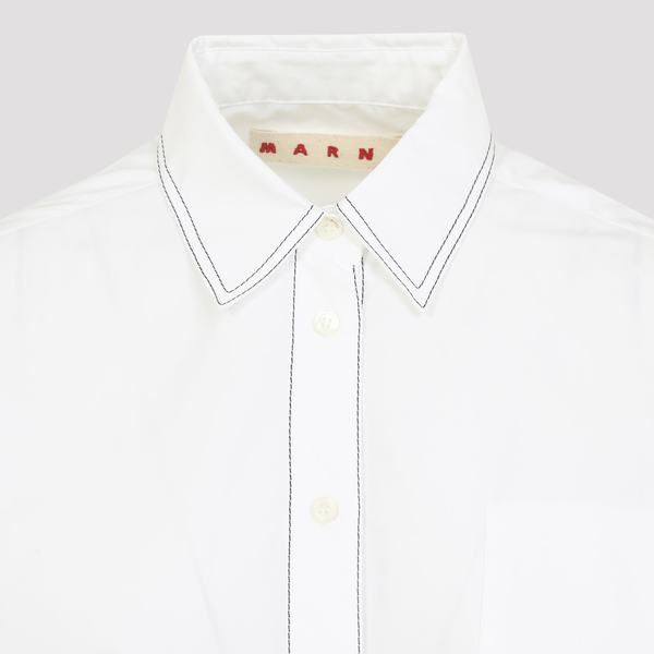Marni Cotton Shirt - Lily White
