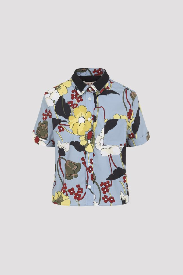 Marni Cotton Shirt - Sky