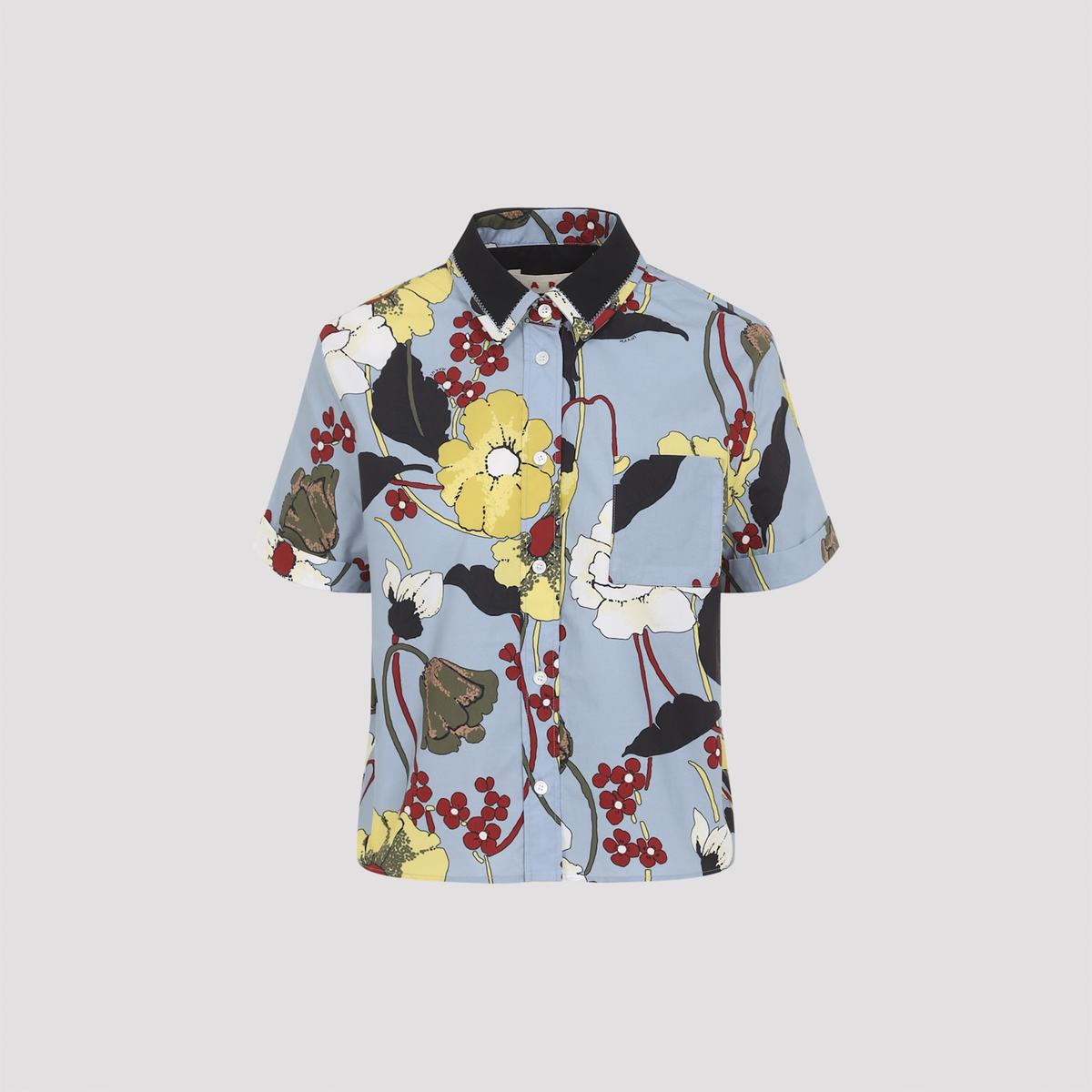 Marni Cotton Shirt - Sky - Image 1 of 5