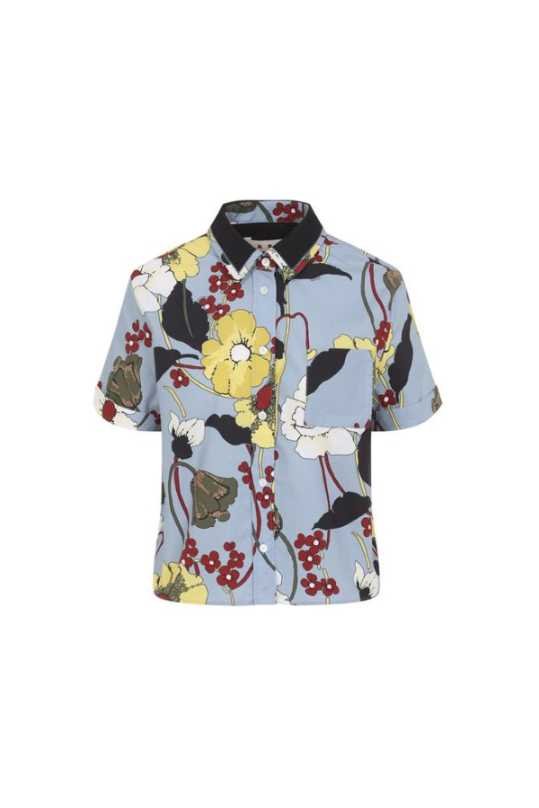 Marni Cotton Shirt - Sky