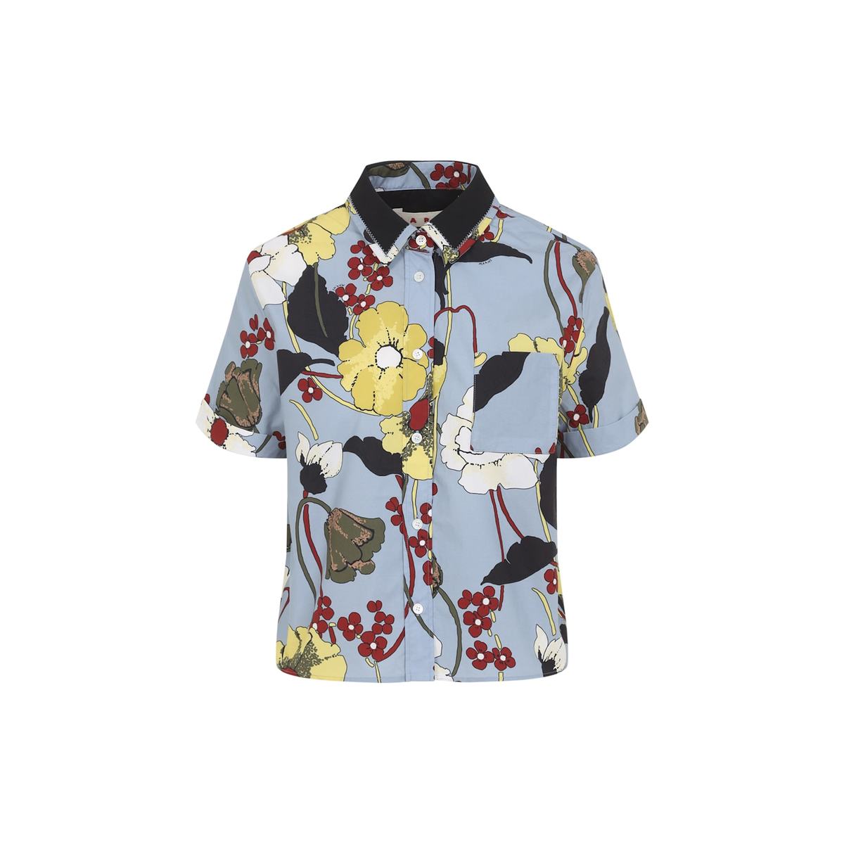 Marni Cotton Shirt - Sky - Image 2 of 5