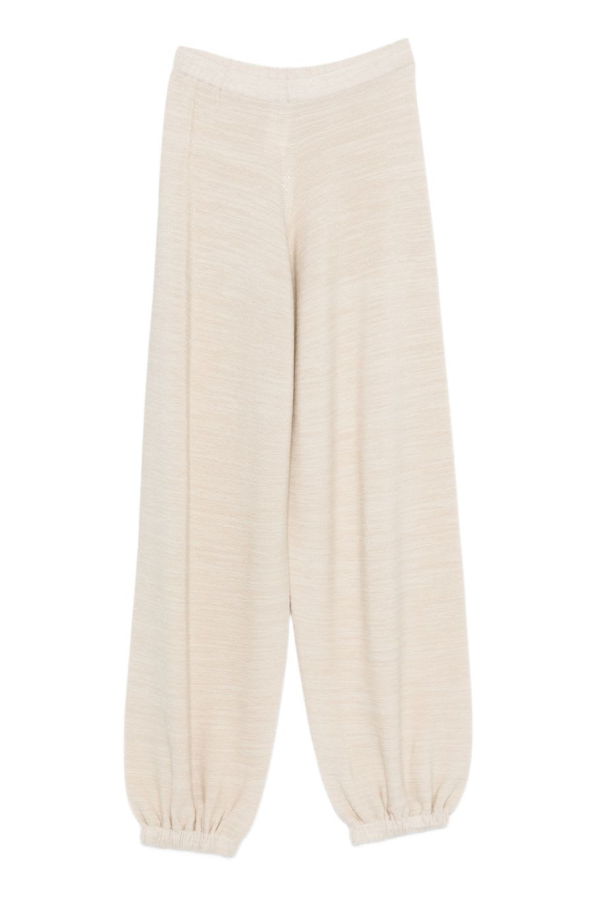 Fabiana Filippi Wool And Cotton Trousers - Ivory