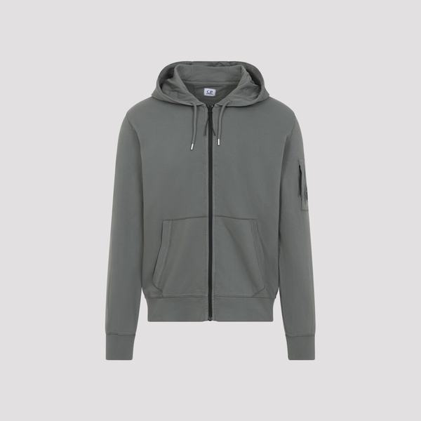 C.P. Company Zip Lens Hoodie - Gunmetal