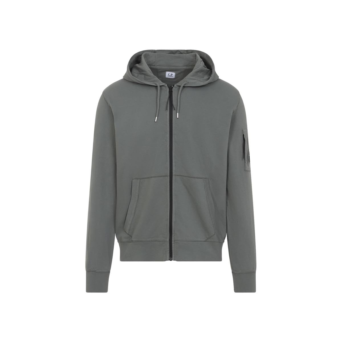 C.P. Company Zip Lens Hoodie - Gunmetal - Image 2 of 5