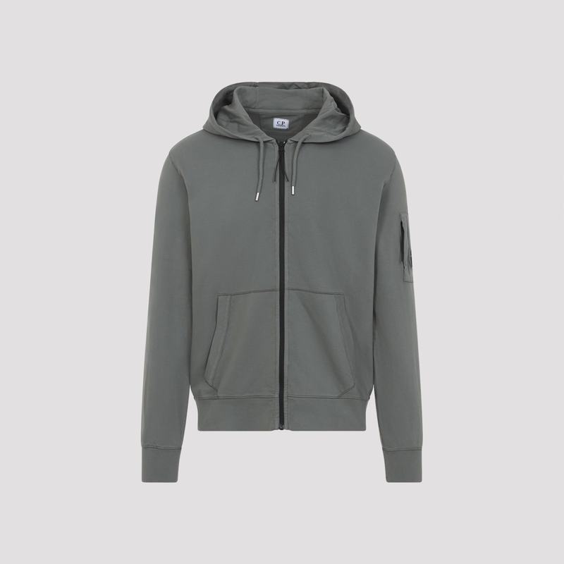 C.P. Company Zip Lens Hoodie - Gunmetal