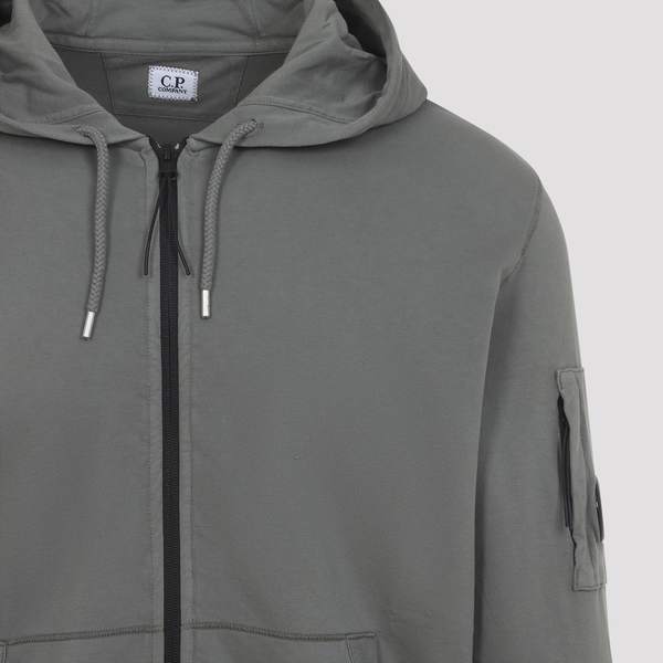 C.P. Company Zip Lens Hoodie - Gunmetal