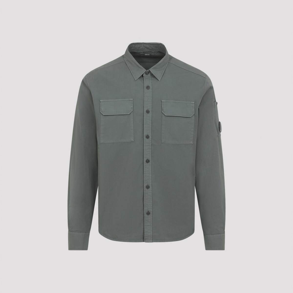 C.P. Company Organic Gabardine Shirt - Laurel Wreath - Image 1 of 5
