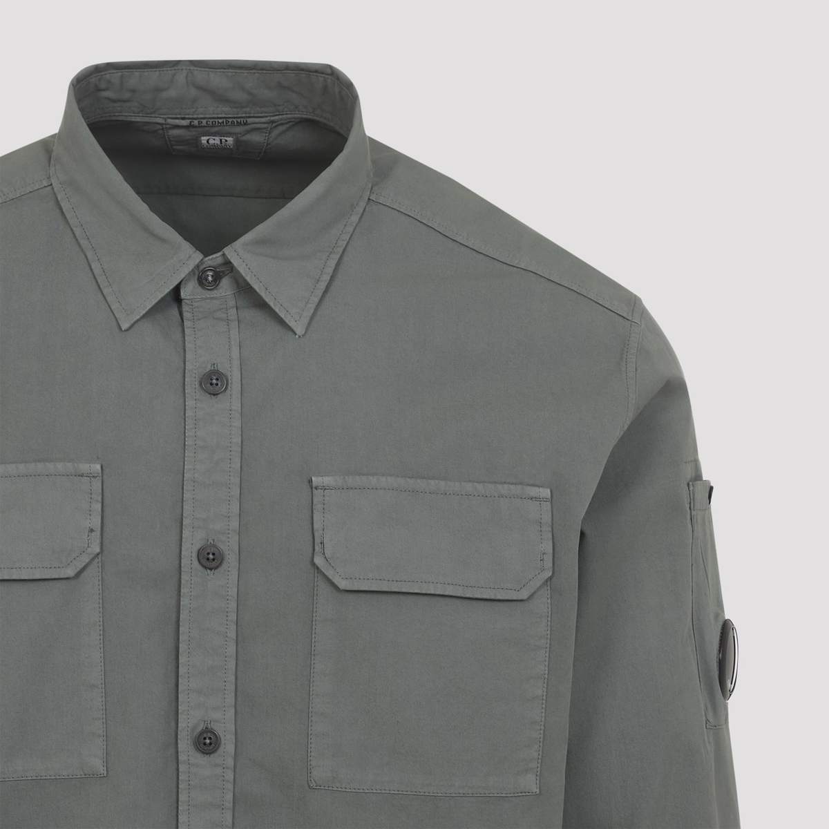 C.P. Company Organic Gabardine Shirt - Laurel Wreath - Image 5 of 5