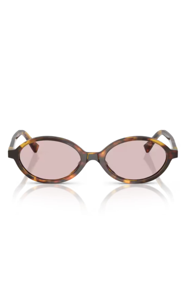 MIU MIU 0MU 04ZS Miu Regard 14L4I0 Sunglasses - Havana Miele
