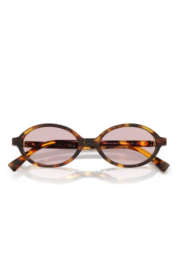 MIU MIU 0MU 04ZS Miu Regard 14L4I0 Sunglasses - Havana Miele