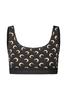 MARINE SERRE Moon Printed Jersey Sport Bra - Inverse Tan - Thumbnail 1