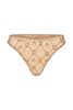 MARINE SERRE Recycled Mesh Flock Panties - Camel - Thumbnail 1