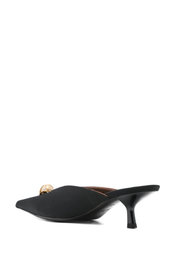 Giuseppe Zanotti Carole Leather Mules Sandals - Black