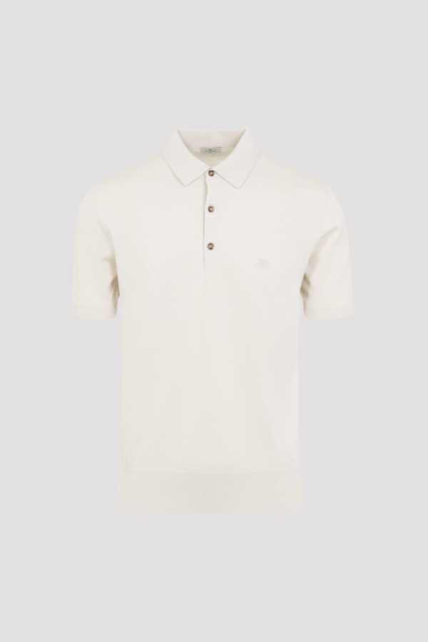 Etro Knitted Polo Sweater - Ivory