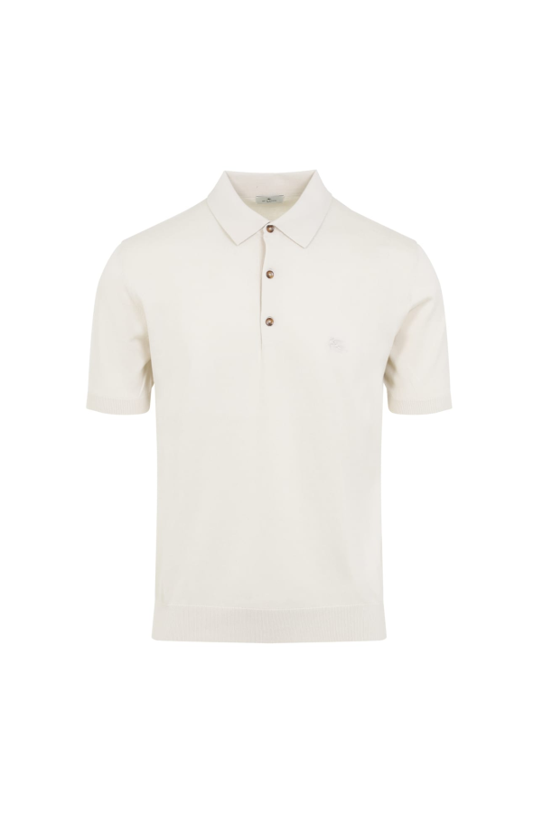 Etro Knitted Polo Sweater - Ivory