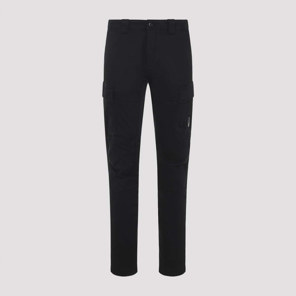 C.P. Company Stretch Sateen Ergonomic Cargo Pants - Black - Image 1 of 5