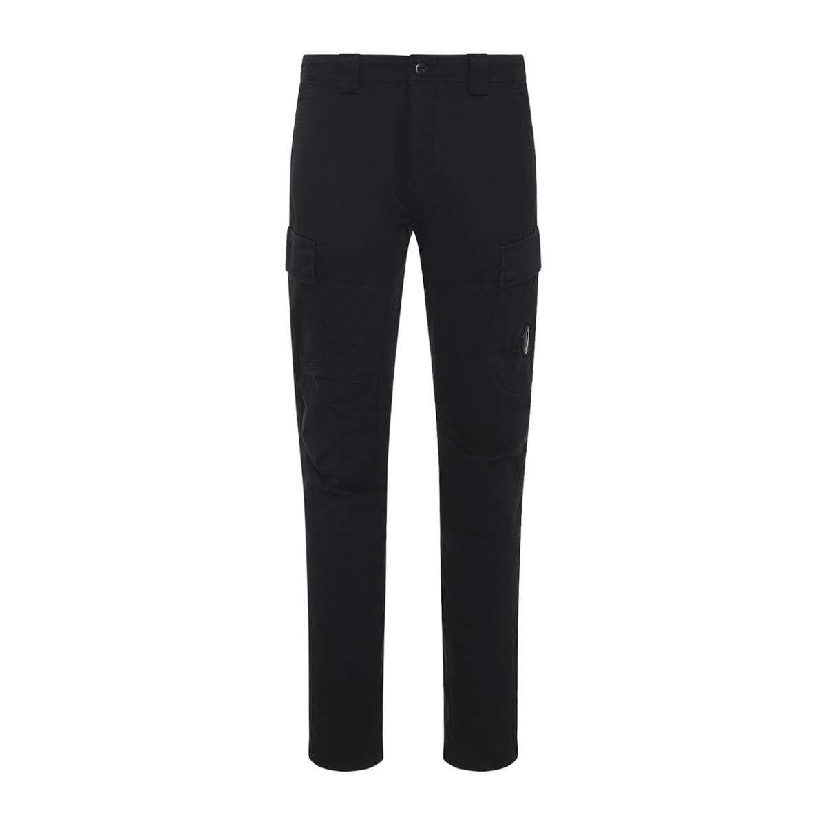 C.P. Company Stretch Sateen Ergonomic Cargo Pants - Black - Image 2 of 5