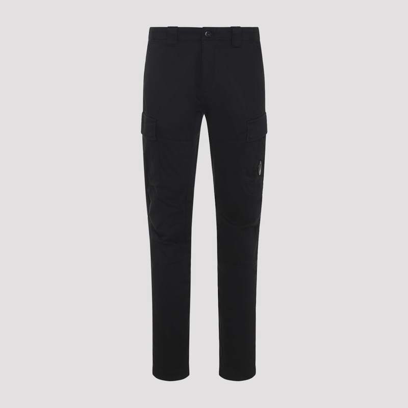C.P. Company Stretch Sateen Ergonomic Cargo Pants - Black