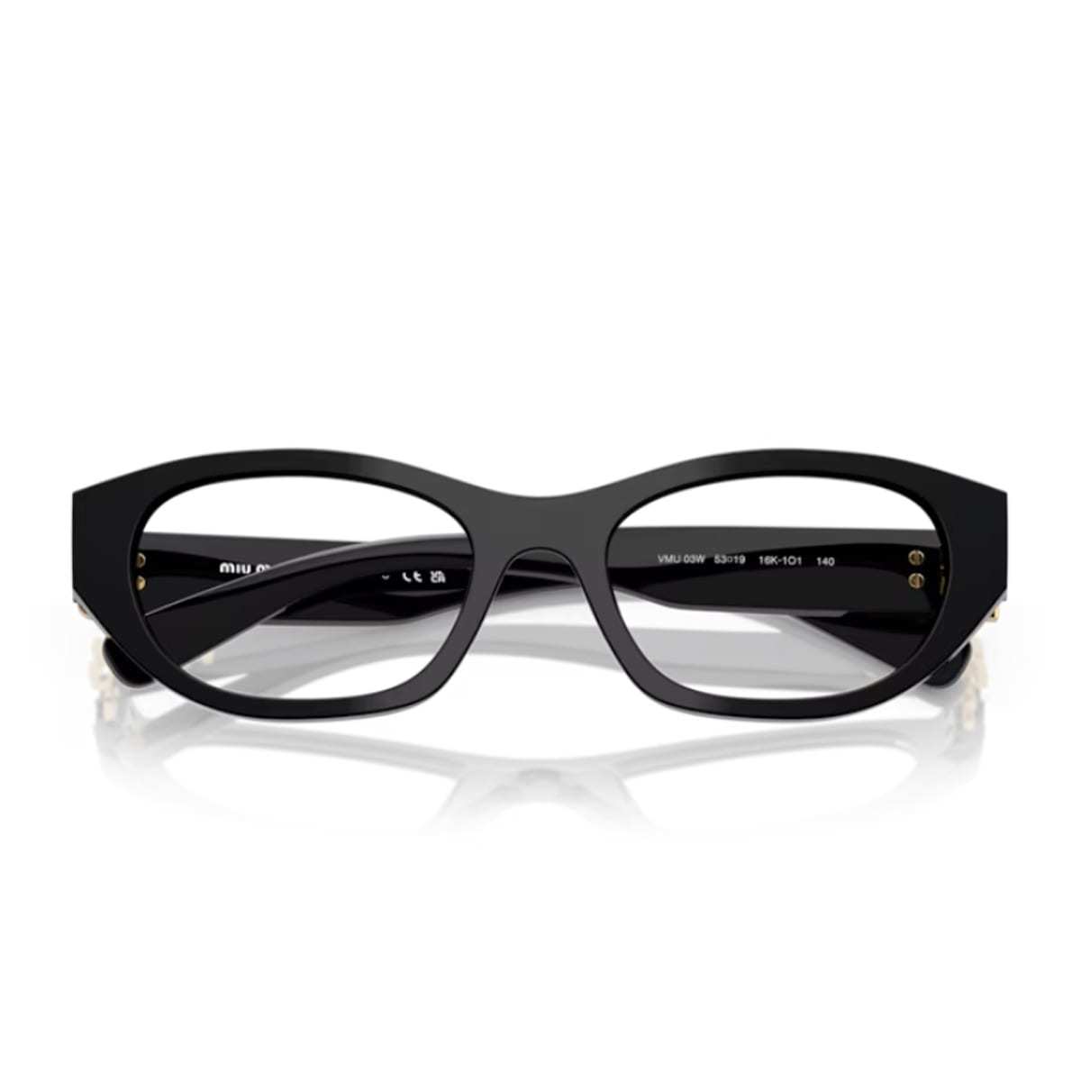 MIU MIU 0MU 03WV 16K1O1 Glasses - Nero - Image 1 of 2