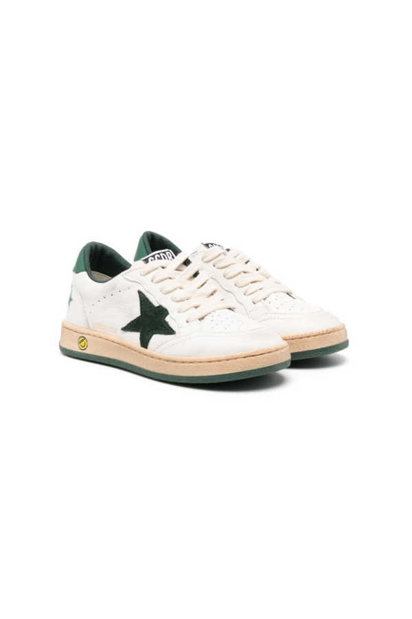 KIDS Golden Goose Ball Star Sneakers - White