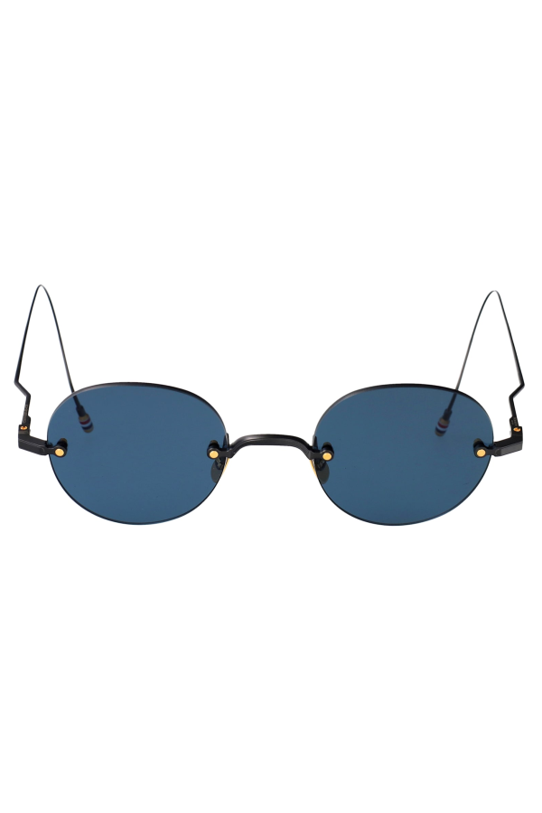 thom browne Ues937a-g0001 Sunglasses - Black Iron/18K Gold Plate Titanium