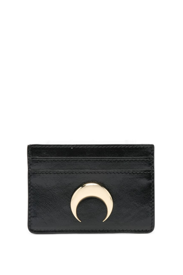 MARINE SERRE Small Leather Goods Wallet - Black