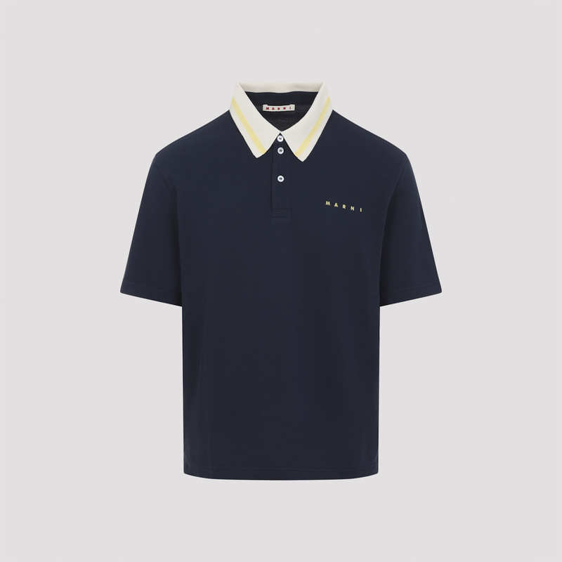 Marni Cotton Polo - Blublack