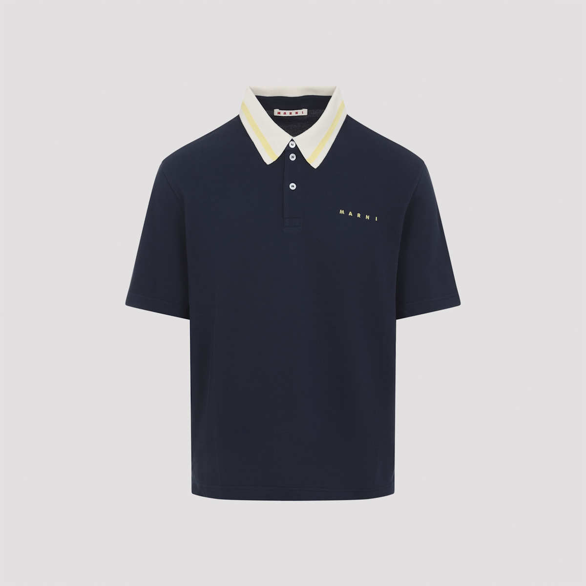 Marni Cotton Polo - Blublack - Image 3 of 5