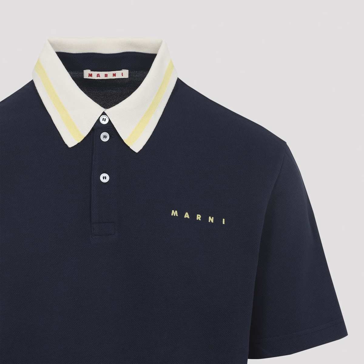 Marni Cotton Polo - Blublack - Image 5 of 5