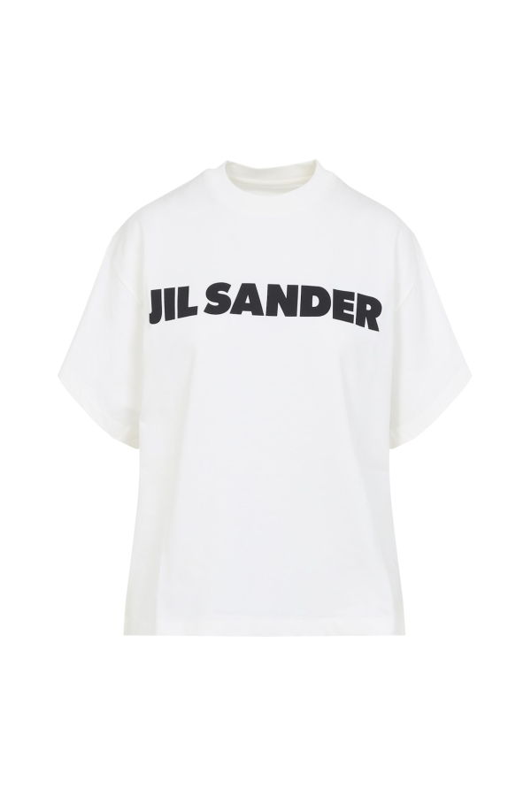 Jil Sander Oversize Logo T-Shirt - Porcelain