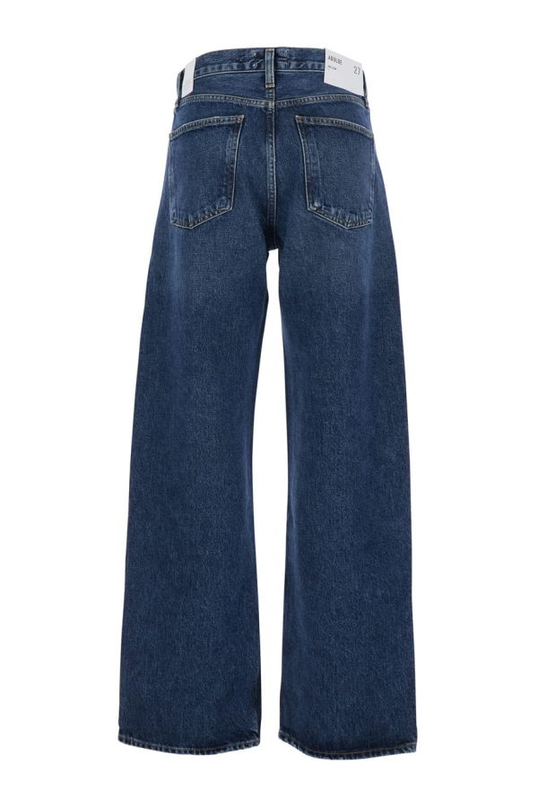 AGOLDE Arc Wide Leg Logo Patch Jeans - Blue