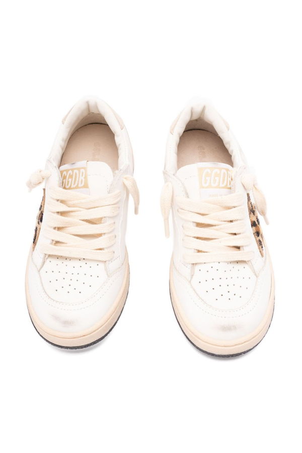 KIDS Golden Goose Ball Star Sneakers - White