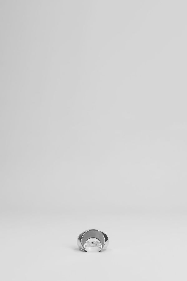 MARINE SERRE Silver Brass Ring - Silver