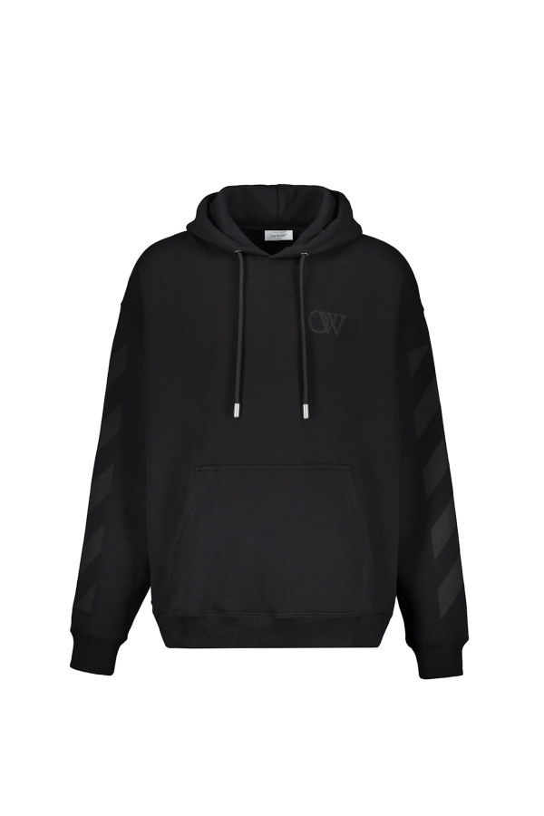 Off-White Hooded Sweatshirt - Black