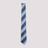 PAUL SMITH Horiz Stripe Tie - Blue - Thumbnail 3