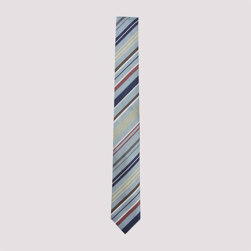 PAUL SMITH Reg Stripe Tie - Blue