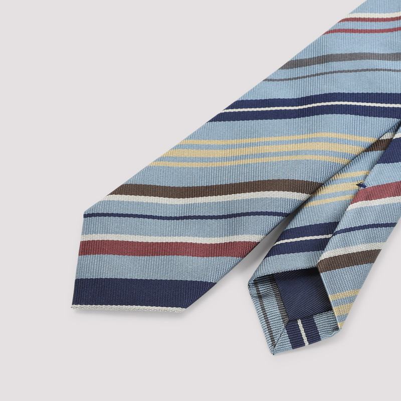 PAUL SMITH Reg Stripe Tie - Blue